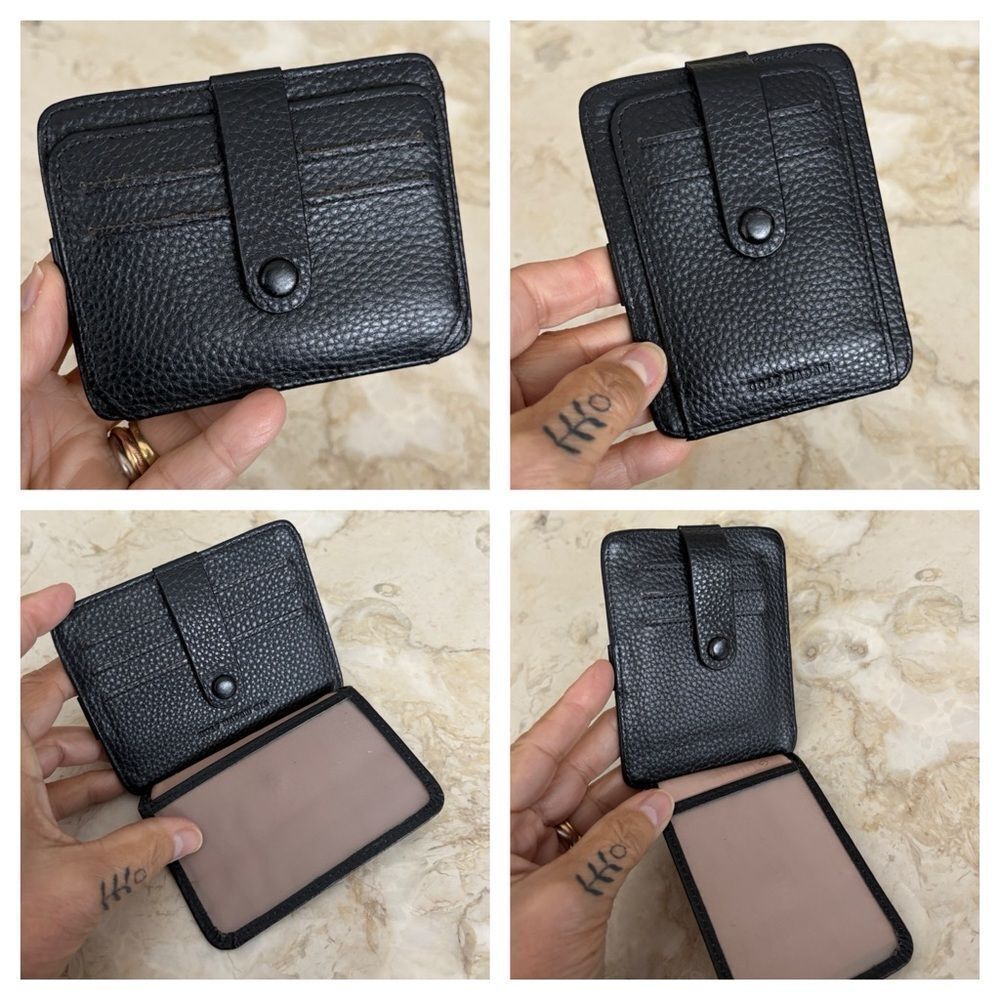 Golf Madam Leather 12 Credit Card Holder | 2 Clear ID Slot Compact Unisex Wallet